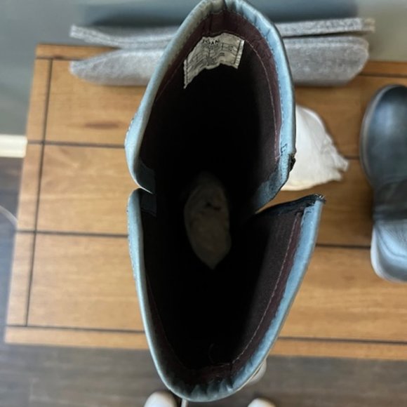 ROAN Leather Tall Shaft Boots Size 7 Color Grey/ White - Picture 9 of 12